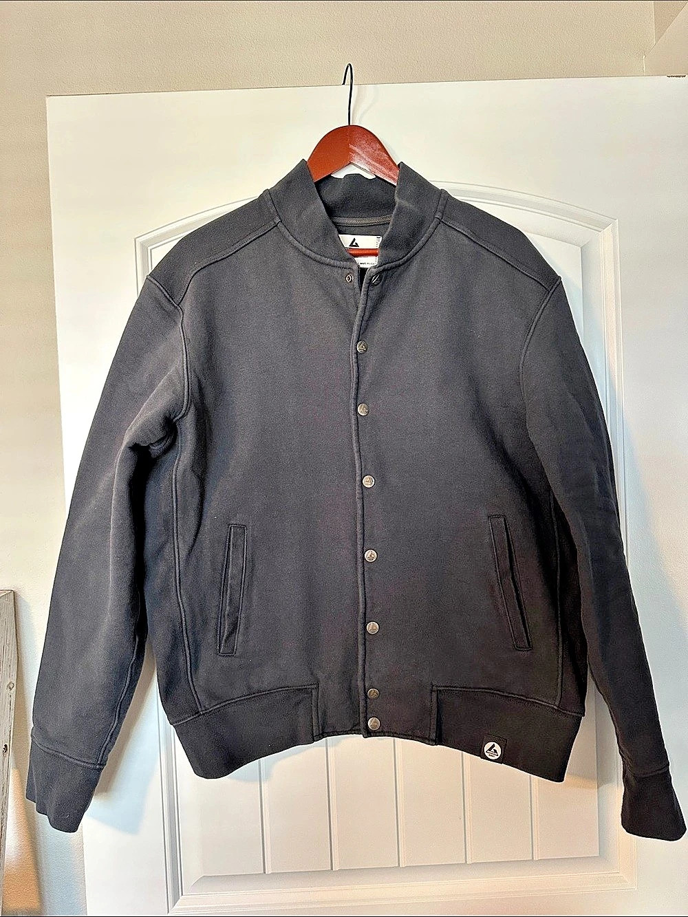 American Giant Men's lettermen/bomber jacket dark Navy Medium